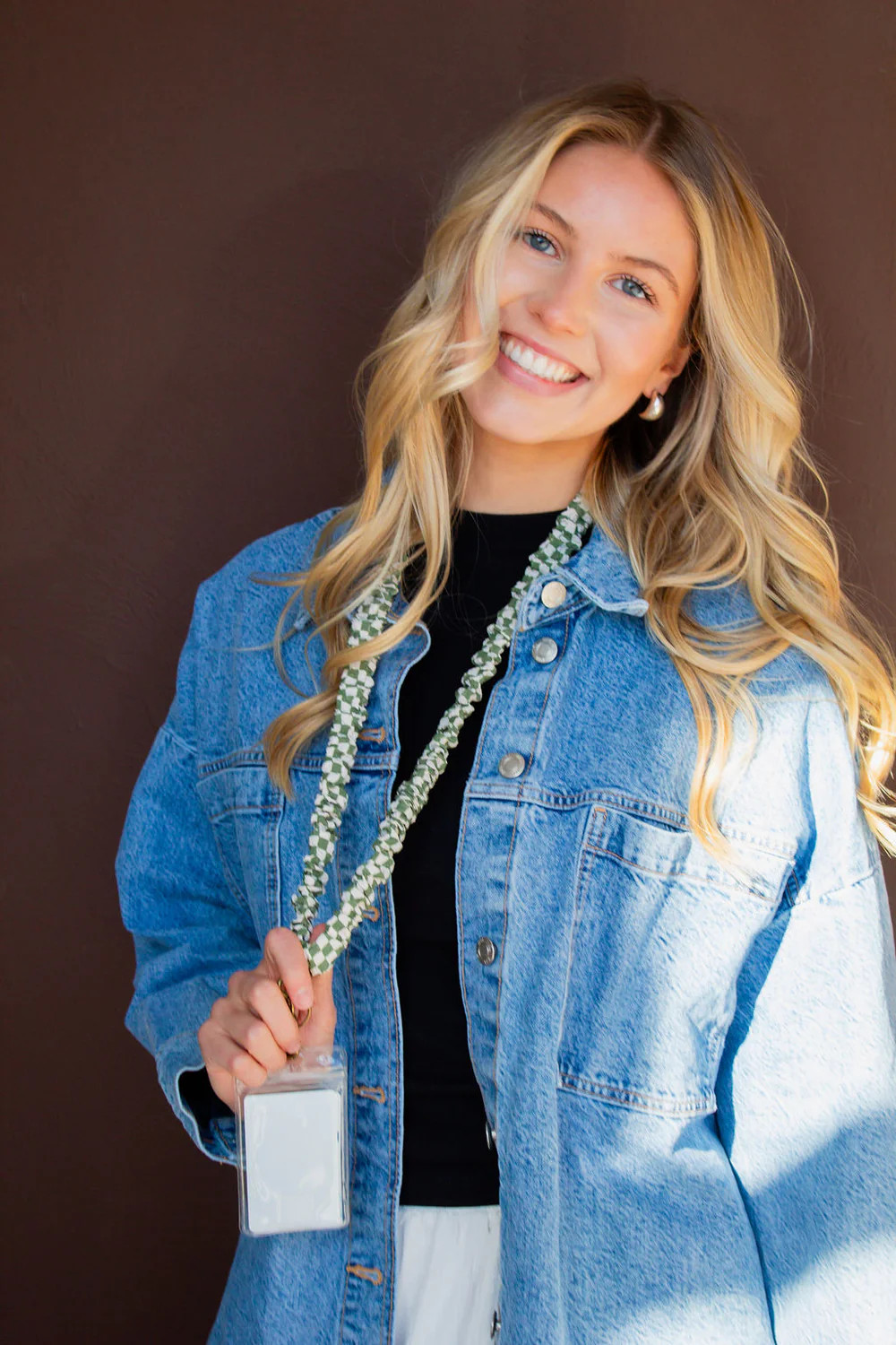 Lindsey Checked Lanyard | Shop Andi