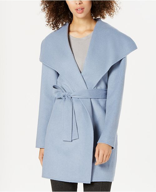 Wing-Collar Wrap Coat | Macys (US)