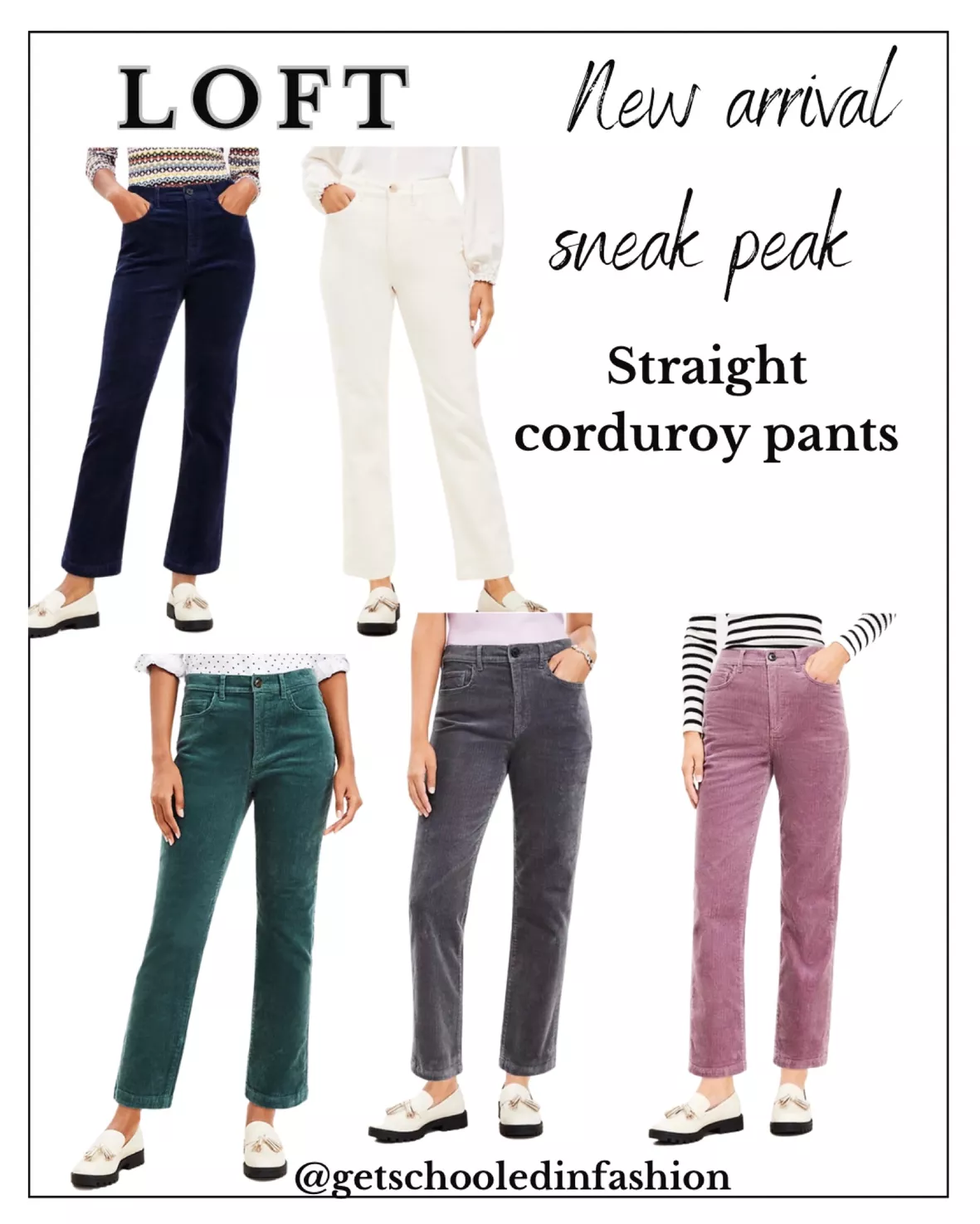 Straight Corduroy Pants