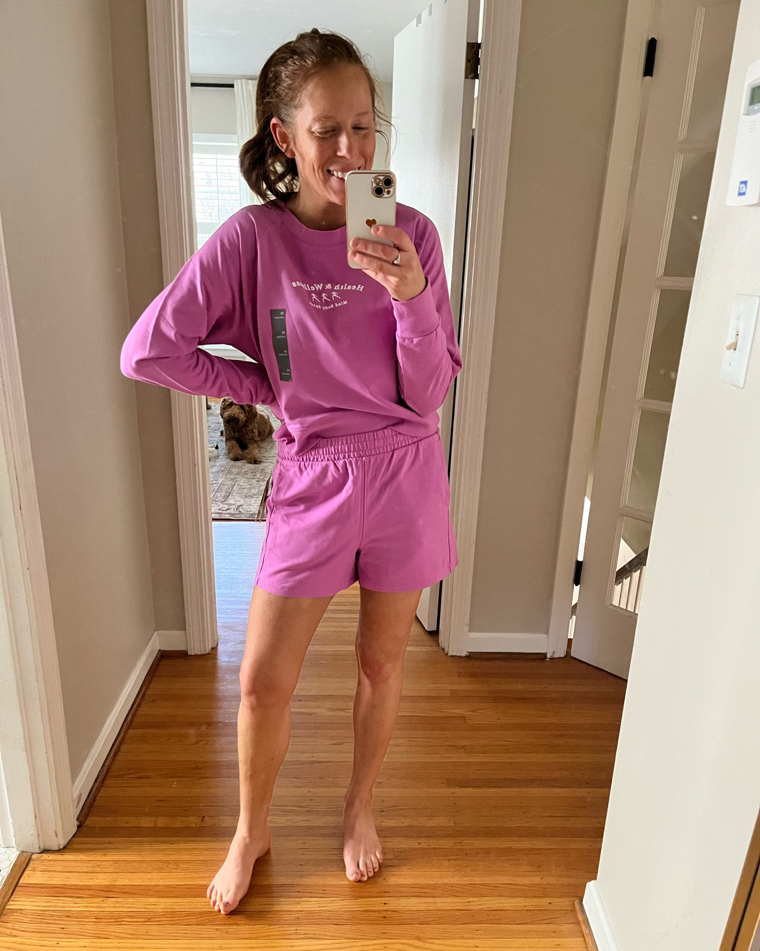 Love the color. Love the fit. Love everything. Obsessed. 
Xs top and small shorts 


#LTKfit #LTKunder50 #LTKSeasonal