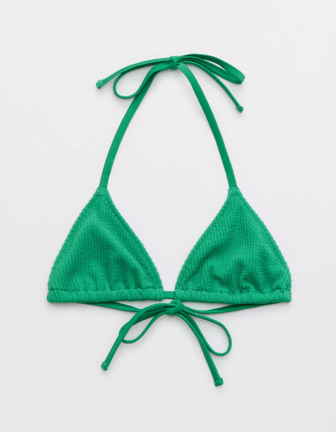 Aerie Crinkle String Triangle Bikini Top | Aerie