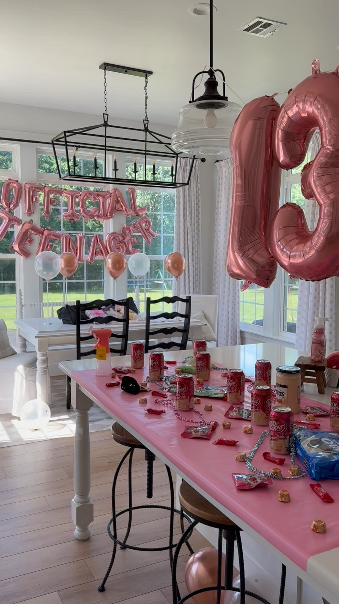 Birthday balloon decor 