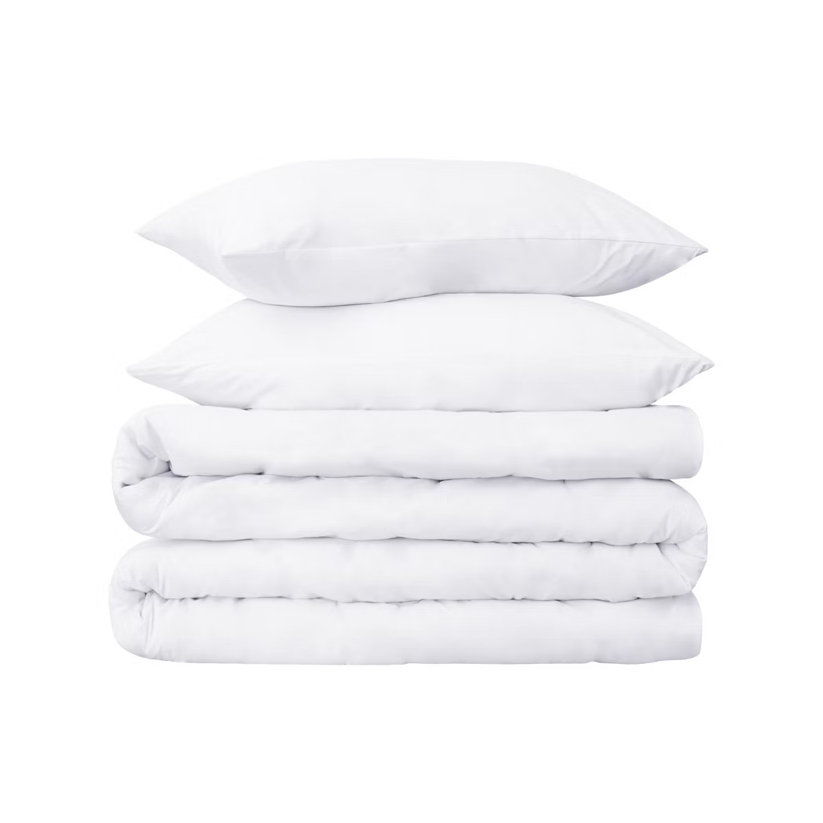 650-Thread Count Cotton Solid Duvet Cover and Sham Set by Blue Nile Mills | Target
