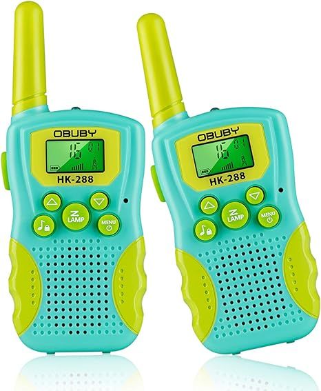 Kids Walkie Talkies 3 KMs Long Range 2 Way Radio 22 Channels for Kid Toys Gifts with Backlit LCD ... | Amazon (US)