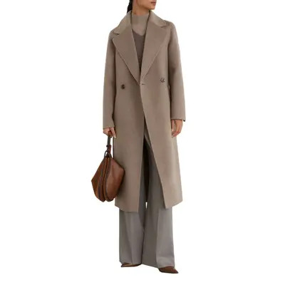 Reiss Thea Wool & Cashmere Coat in Neutral Melange at Nordstrom, Size 6 | Nordstrom