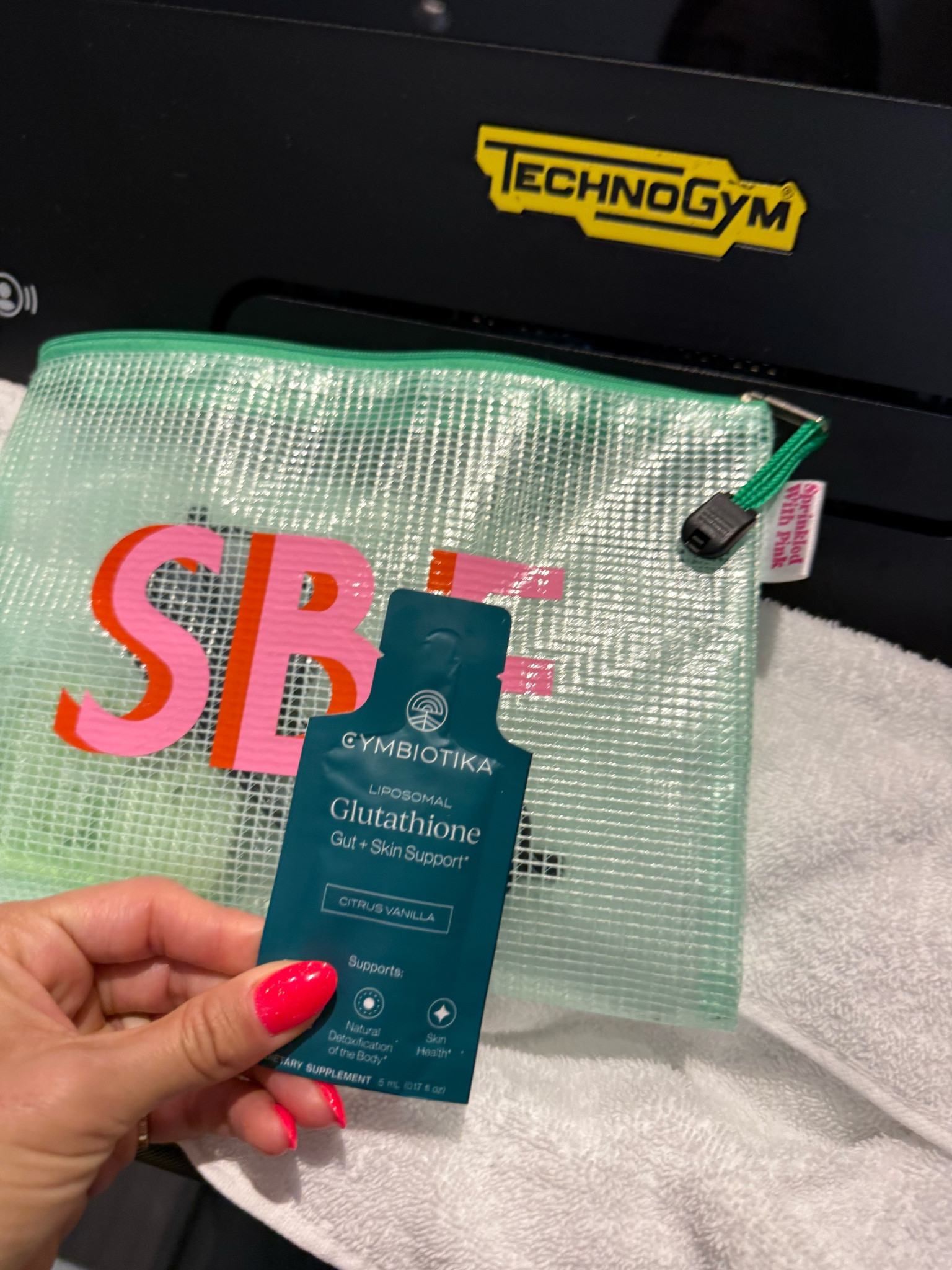 Monogram pouch