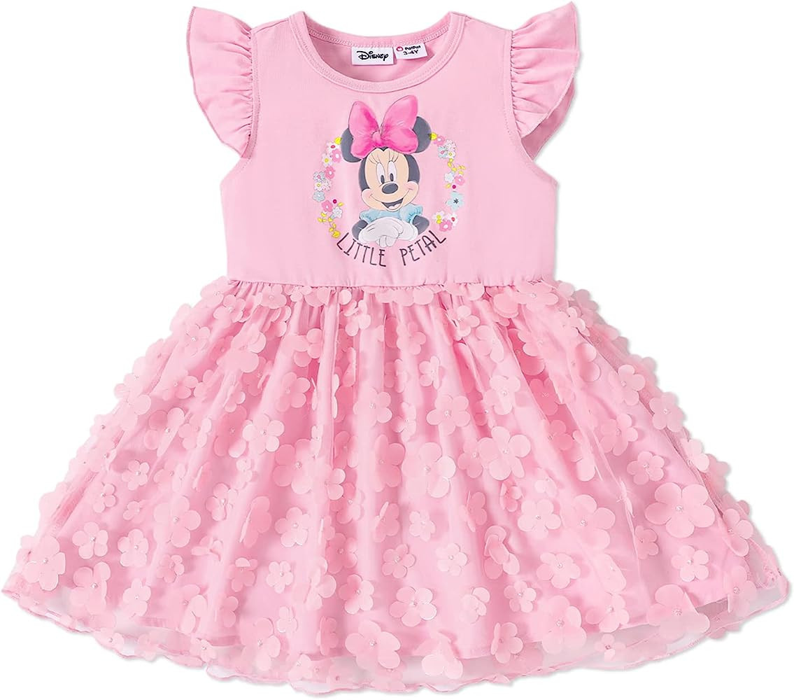 Disney Mickey and Friends Girls Dress Toddler Girl Sundress Kids Birthday Party Dresses | Amazon (US)