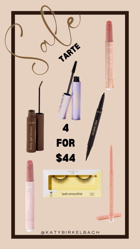 Tarte Sale! 4 for $44 on some of their best sellers 

#LTKsalealert #LTKbeauty #LTKunder50