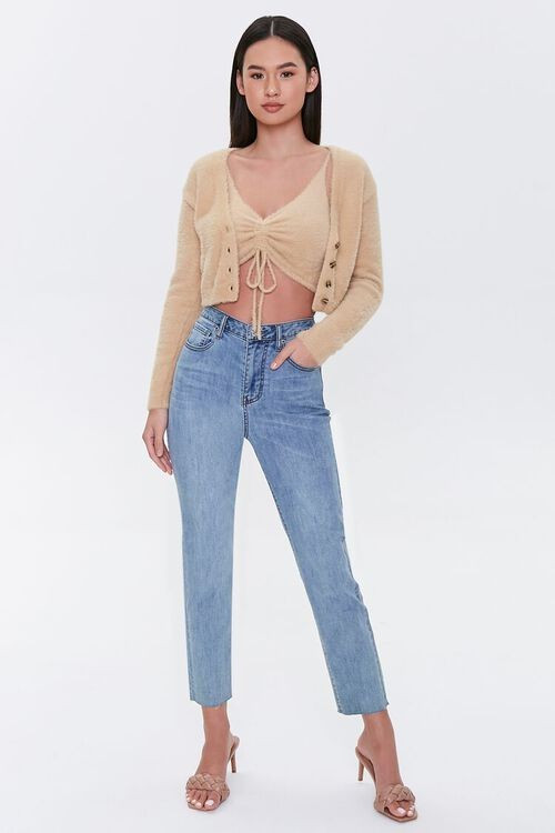 Fuzzy Cardigan Sweater | Forever 21 (US)