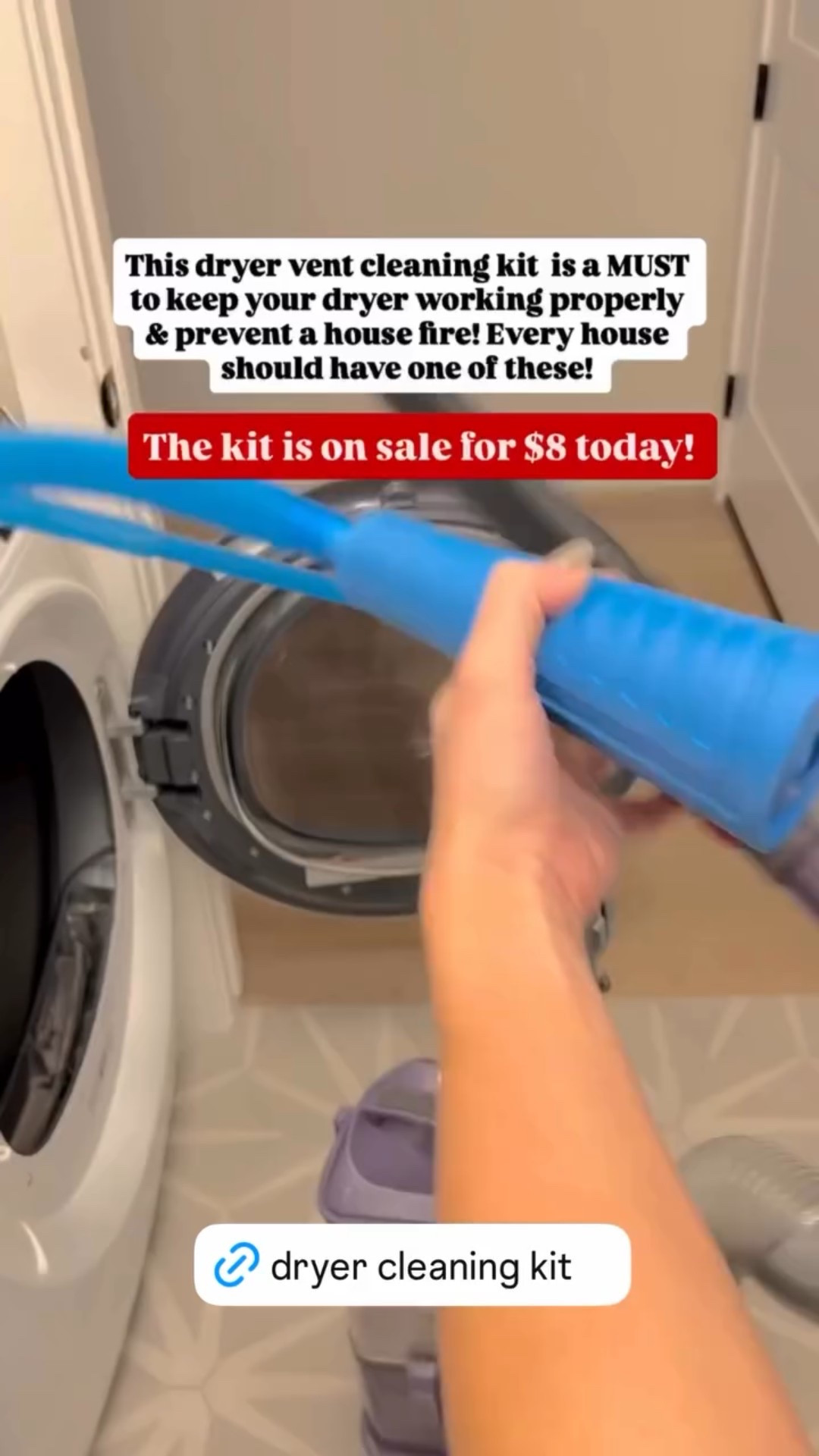 It’s so important to be cleaning your dryer  frequently. Not only will this help it work properly and last longer, but it will prevent a fire. Dryers can be a huge fire hazard if they’re not cleaned properly. This dryer cleaning kit makes it so easy. It’s on sale for such a good price! 

#LTKHome #LTKmomlife #LTKSaleAlert