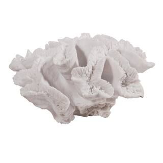 A & B Home Coral White Faux 74991-DS | The Home Depot
