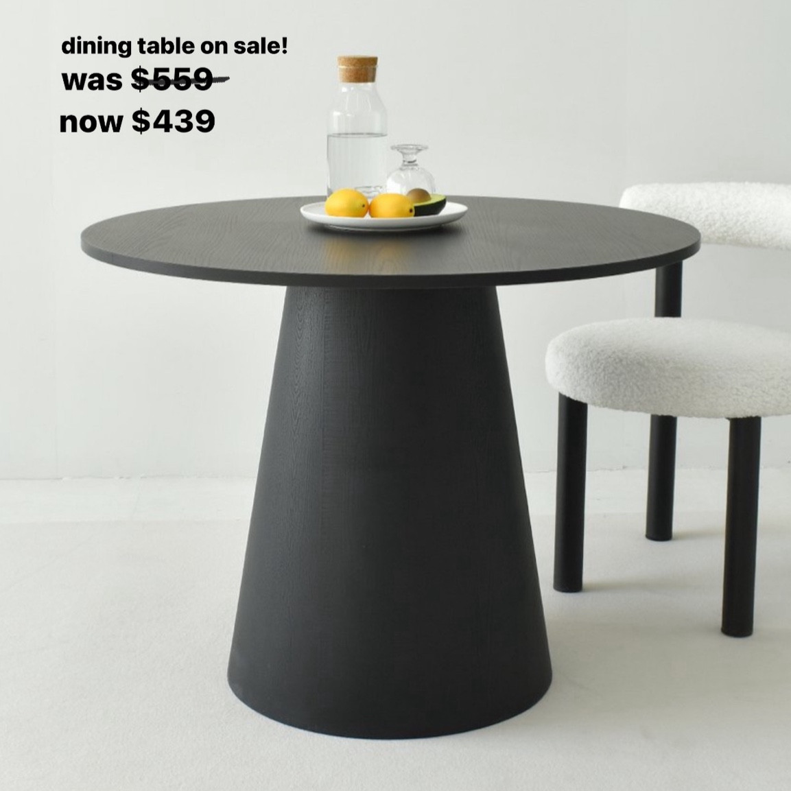 Target black wood round modern dining table on sale! 

#LTKHome #LTKSaleAlert #LTKOver40