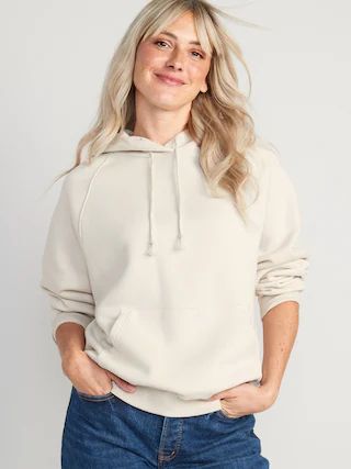 Oversized Fleece Hoodie for Women | Old Navy (US)