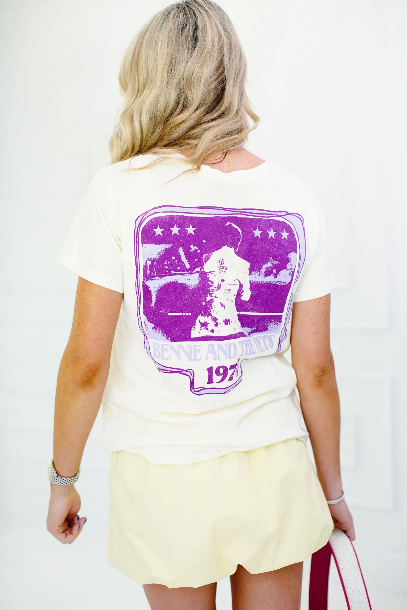 Elton John Bennie & The Jets Encore Tee - Stone Vintage | Triple Threads