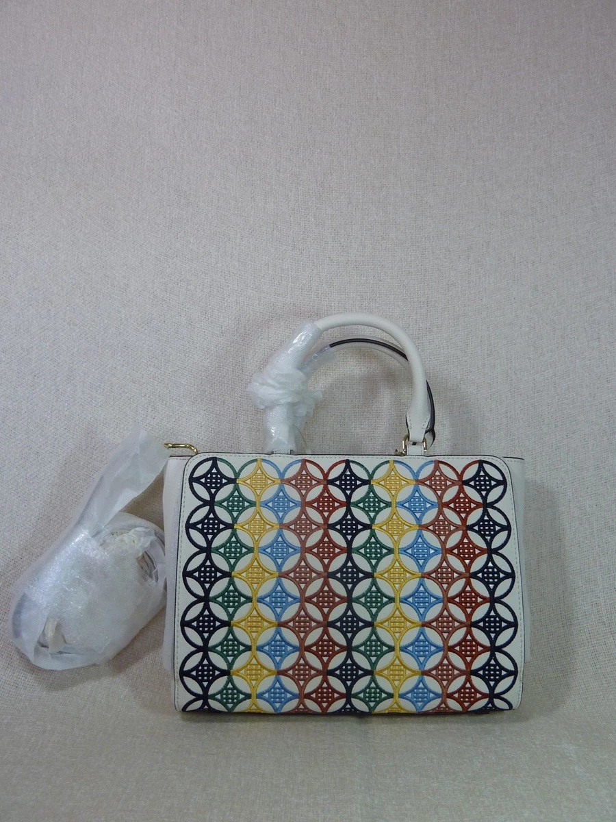 NWOT Tory Burch New Ivory Small Robinson Embroidered Tote Bag $575 | eBay US