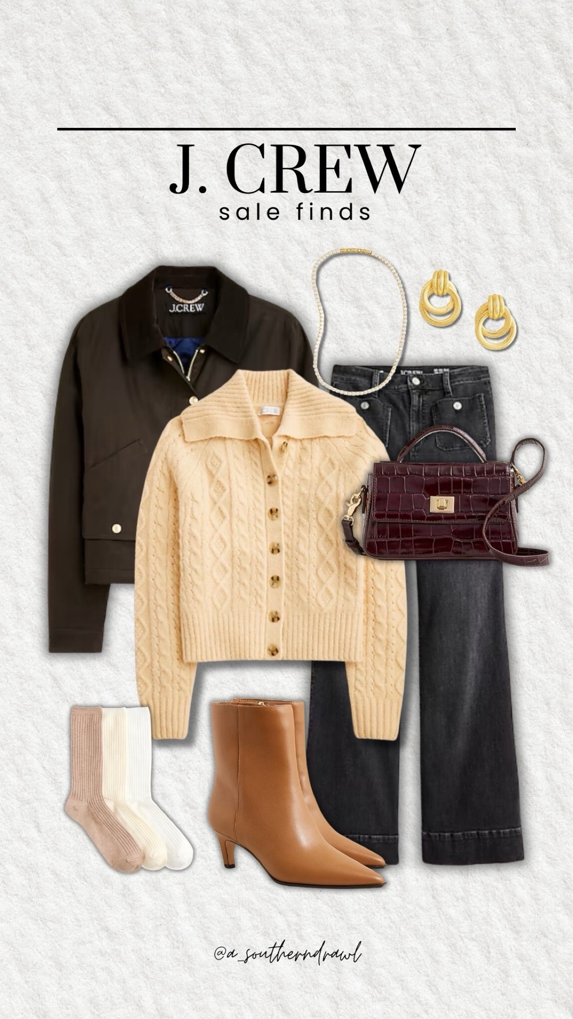 How to mix different shades of brown for the perfect cozy fall outfit🤌🏽🍂✨ 



sale alert, sale finds, j crew finds, tall boots, snakeskin boots, boots, denim shirt, black jacket, tote bag, earrings, leather leggings, Grace White, A Southern Drawl

#LTKSaleAlert #LTKFindsUnder100 #LTKStyleTip