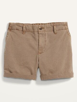 High-Waisted OGC Pull-On Chino Shorts for Women -- 5-inch inseam | Old Navy (US)