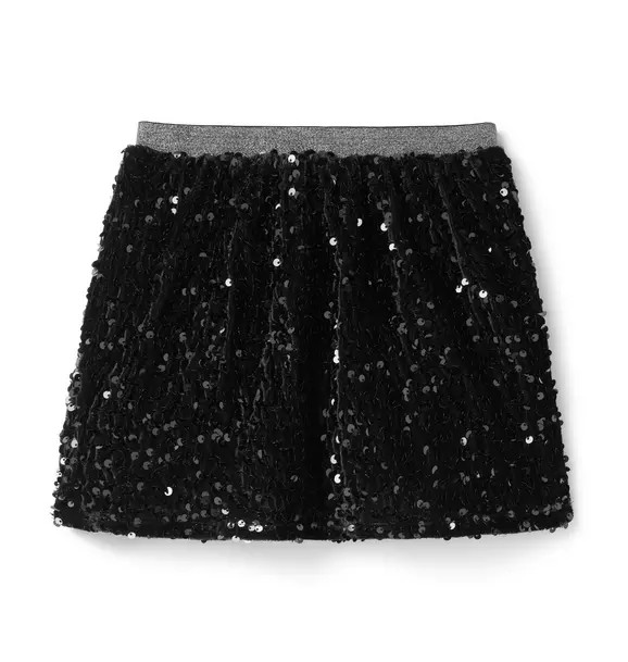 Sequin Velvet Skirt | Janie and Jack