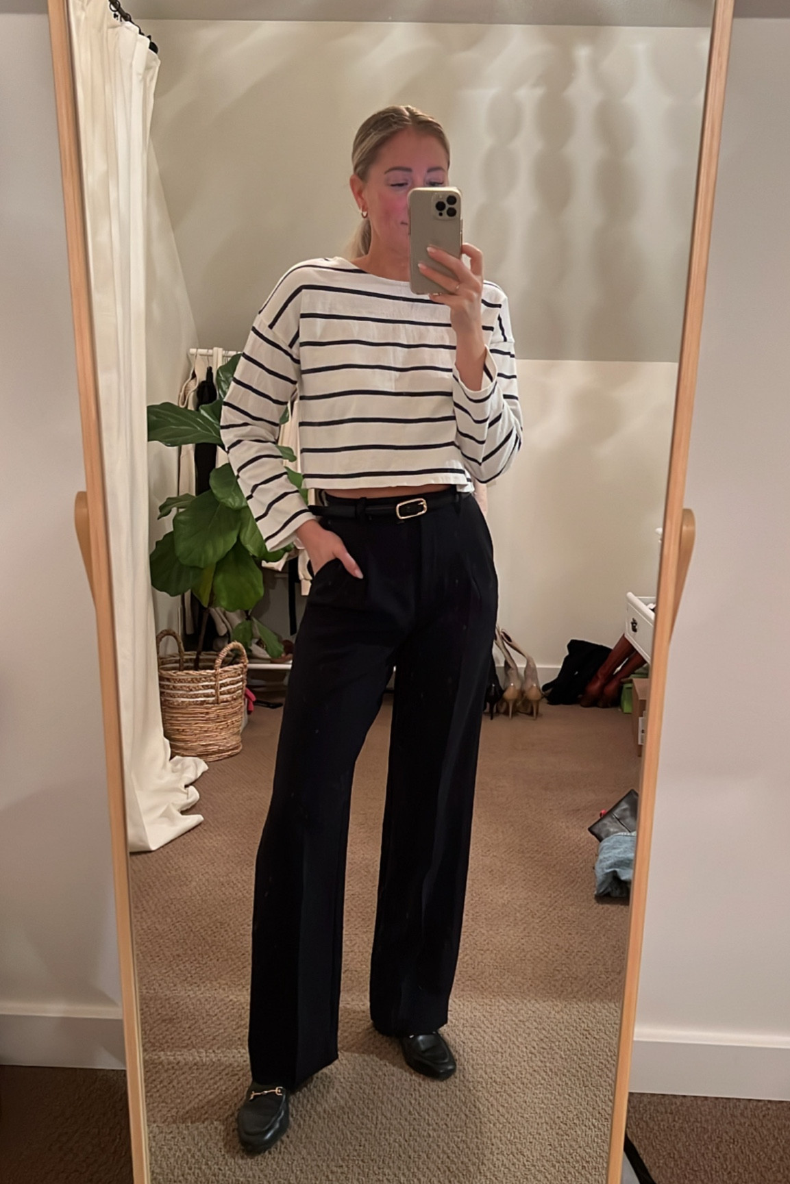 Casual look that can go from the office to  running errands or dinner. Everything fits true to size 
PS these loafers feel like slippers. The comfiest shoes I’ve ever worn!



#LTKsalealert #LTKshoecrush #LTKunder100