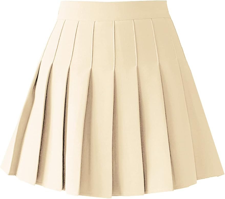Women's High Waist A-Line Pleated Mini Skirt Short Tennis Skirt | Amazon (US)