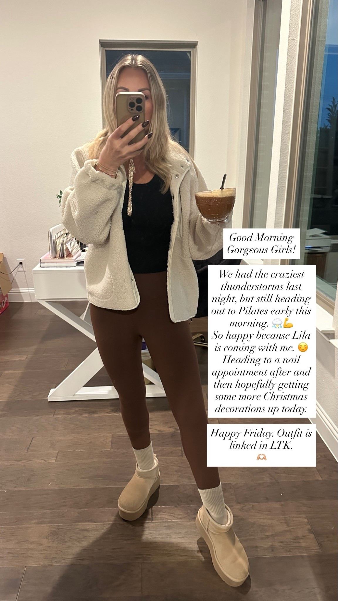 Good morning ☀️
New week, new grace. Whatever last week held — let it go. Today’s a fresh start. Drop a ☕️ if you’re choosing peace over perfection this morning.

#MondayMindset #ChristianInfluencer #FaithOverFear #MorningMotivation #GraceFilledLife #Over40Community #IntentionalLiving #CoffeeAndFaith

#LTKActive #LTKmorningroutine #LTKootd