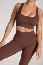 Thea Racerback Crop Top - Chocolate | MESHKI US
