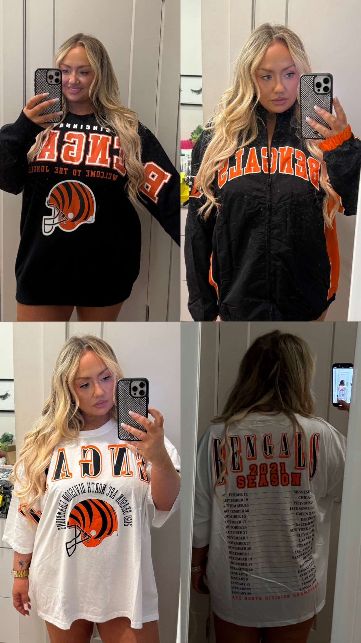 Bengals gear! 🖤🧡🤍

#LTKMidsize #LTKPlusSize #LTKSeasonal