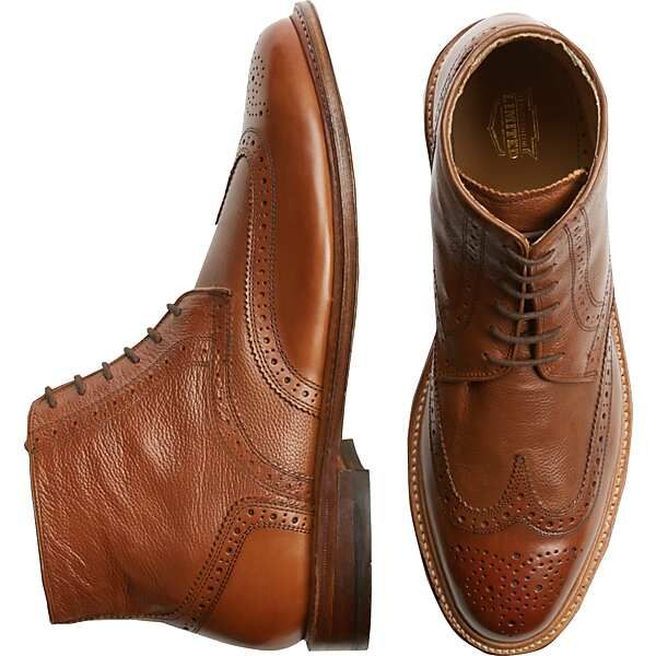 Florsheim Men's Brown Wingtip Boots - Size: 10.5 D-Width | The Men's Wearhouse