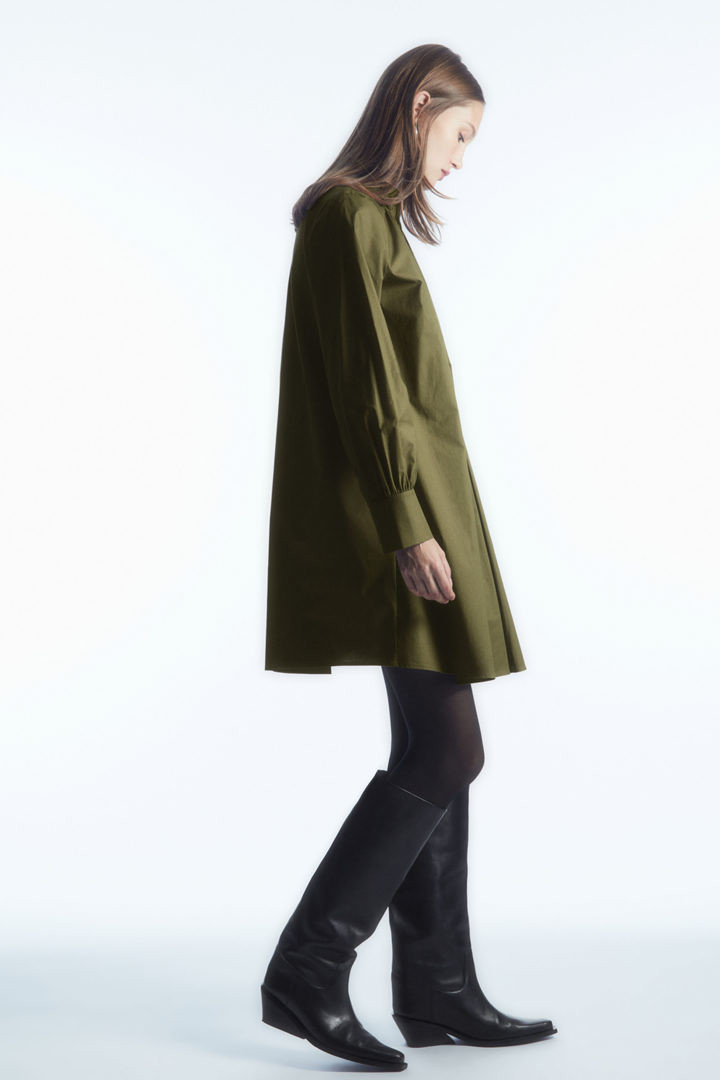 러플 칼라 미니 셔츠 드레스 | COS (Korea)
