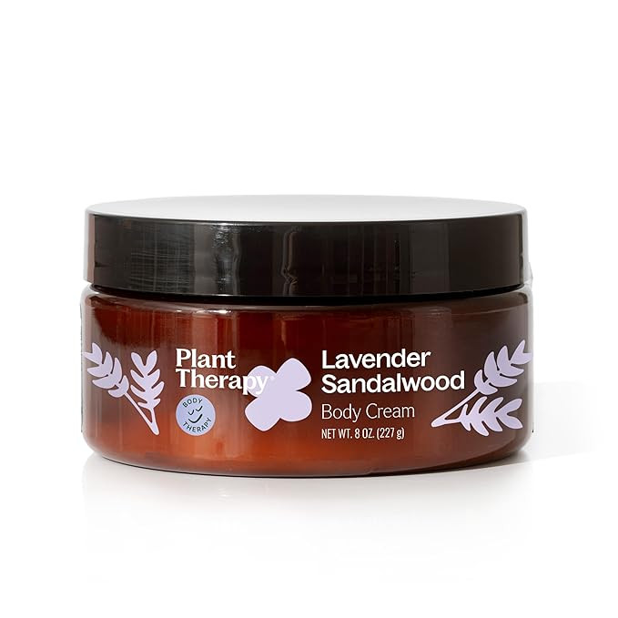 Plant Therapy Lavender Sandalwood Body Cream 8 oz Restore Softness & Hydration, Vitamins and Anti... | Amazon (US)