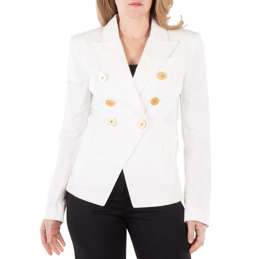 Balmain Double-Breasted Denim Blazer | Jomashop.com & JomaDeals.com