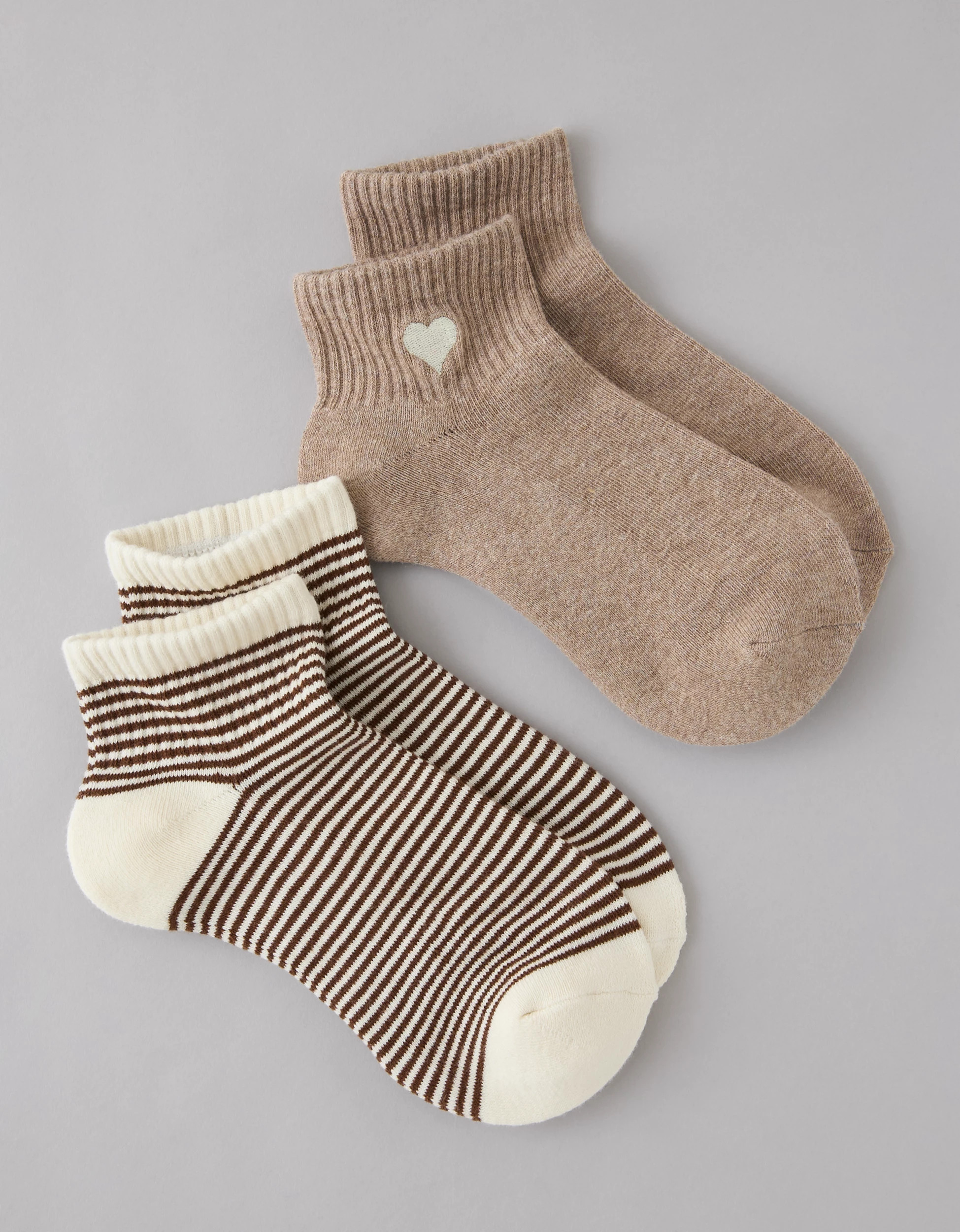 AE Graphic Shortie Crew Socks 2-Pack | American Eagle Outfitters (US & CA)