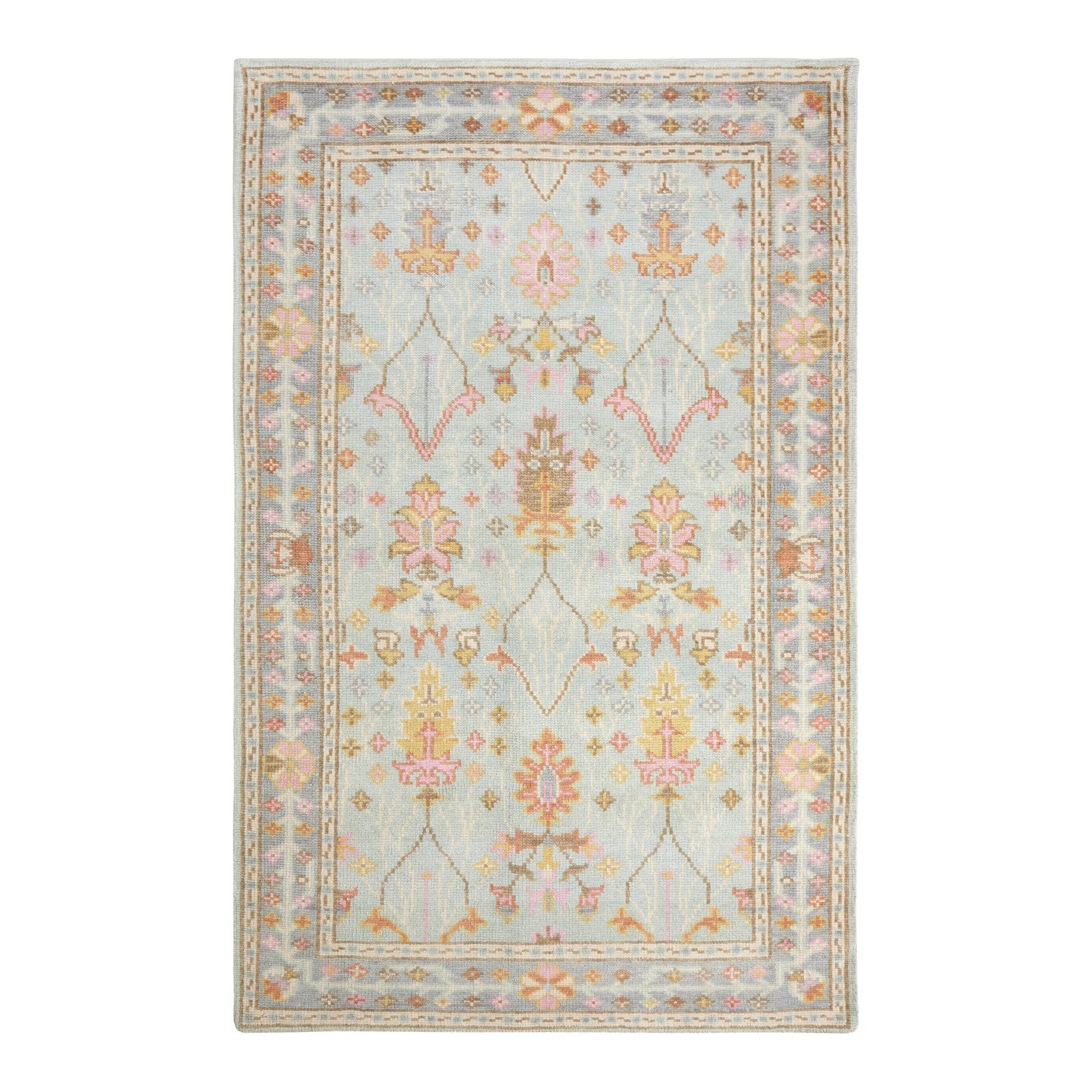 Mara Sky Hand Knotted Wool Rug | Wayfair North America