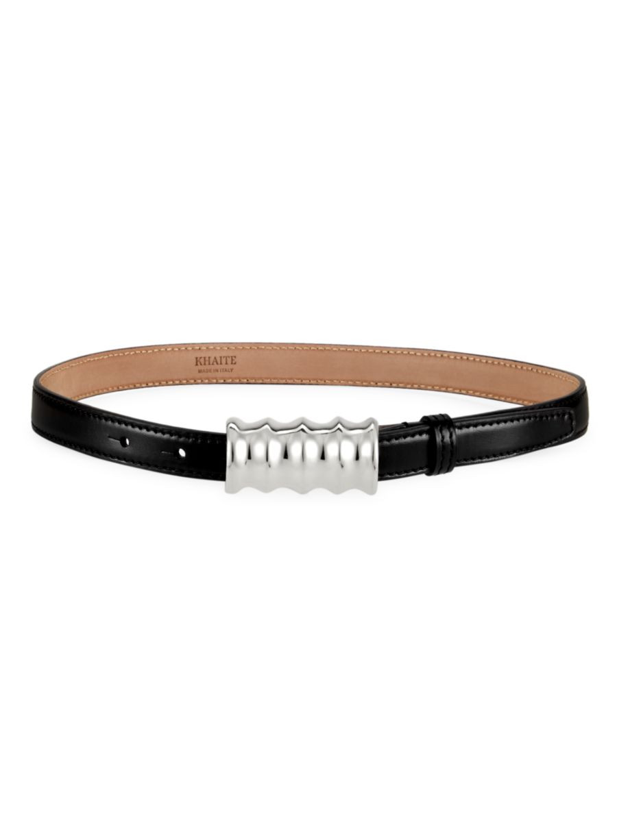 Khaite The Small Julius Leather Belt | Saks Fifth Avenue
