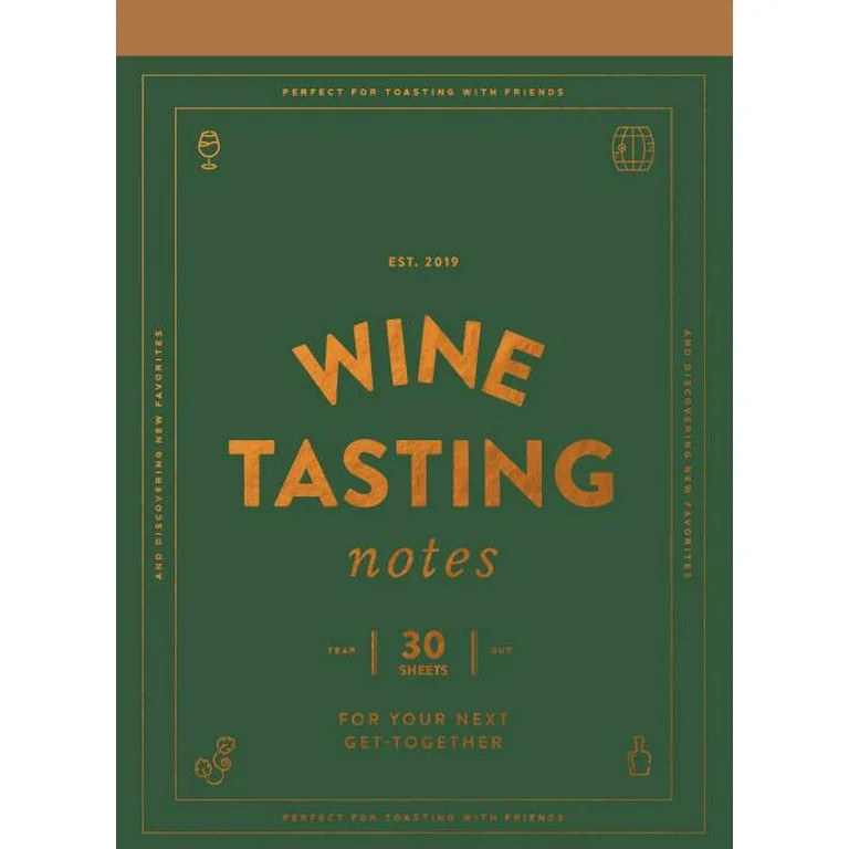 Wine Tasting Notes : 30 Tear-Out Sheets for Your Next Get-Together (Stocking Stuffer, Wine Drinke... | Walmart (US)