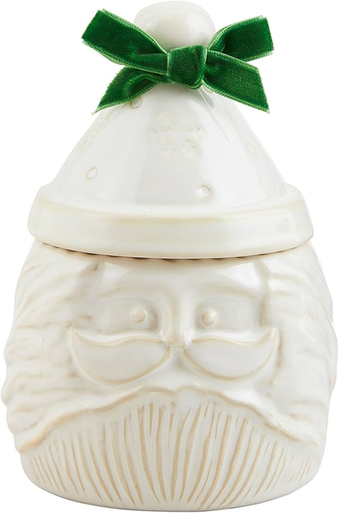 Mud Pie Small Christmas Canister, Santa, 6" x 4" dia | Amazon (US)