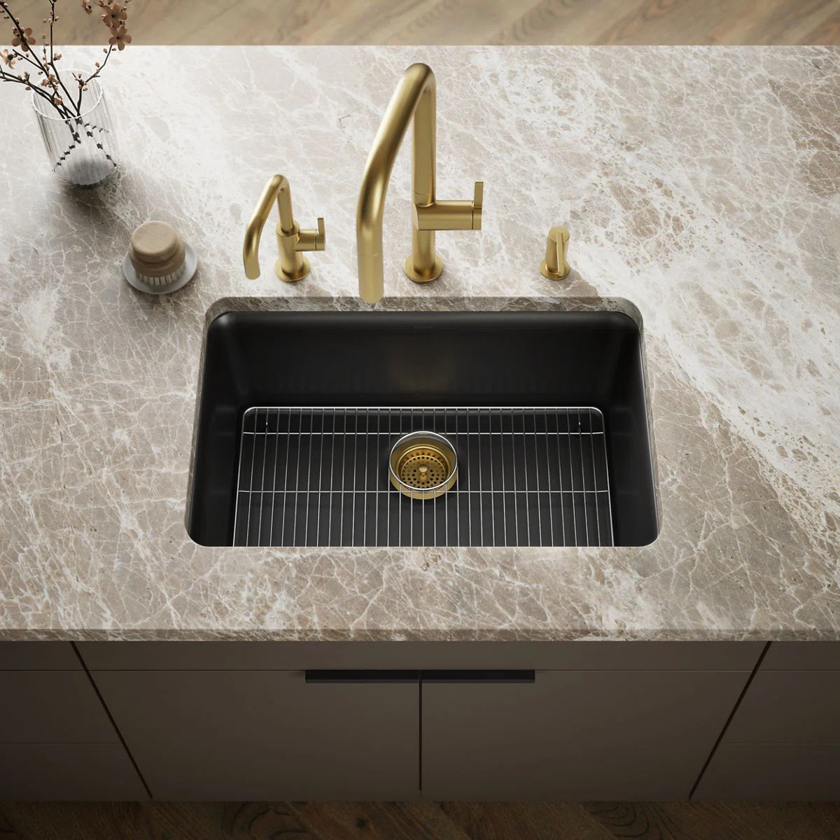 Cairn® Neoroc 27-1/2" x 18-5/16" x 9-1/2" Undermount Kitchen Sink | Wayfair North America