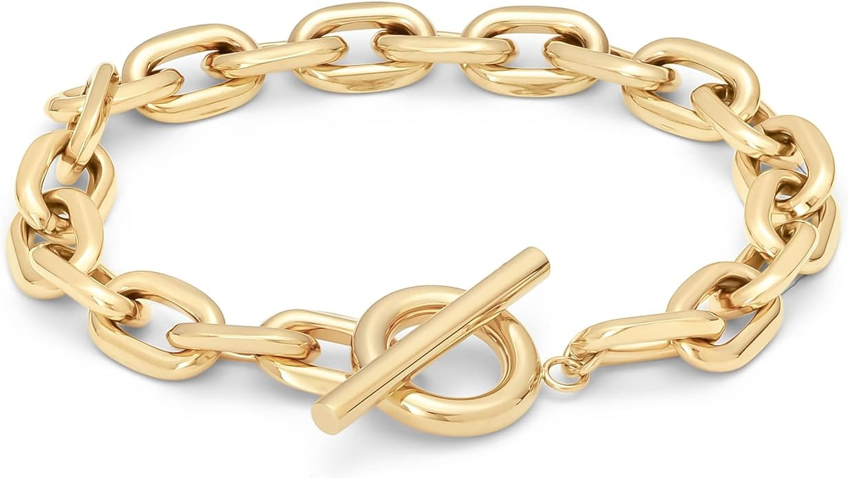 MVMT Women's Chunky Cable Stainless Steel Bracelet | Amazon (US)