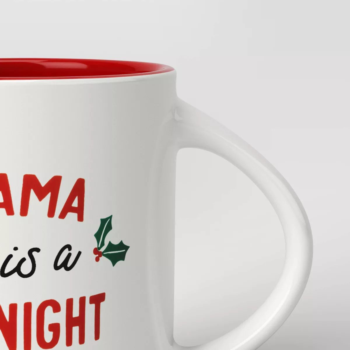 16oz Christmas Stoneware 'ALL MAMA wants is a SILENT NIGHT' Mug White - Wondershop™ | Target