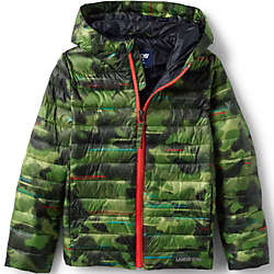 Kids ThermoPlume Packable Hooded Jacket | Lands' End (US)