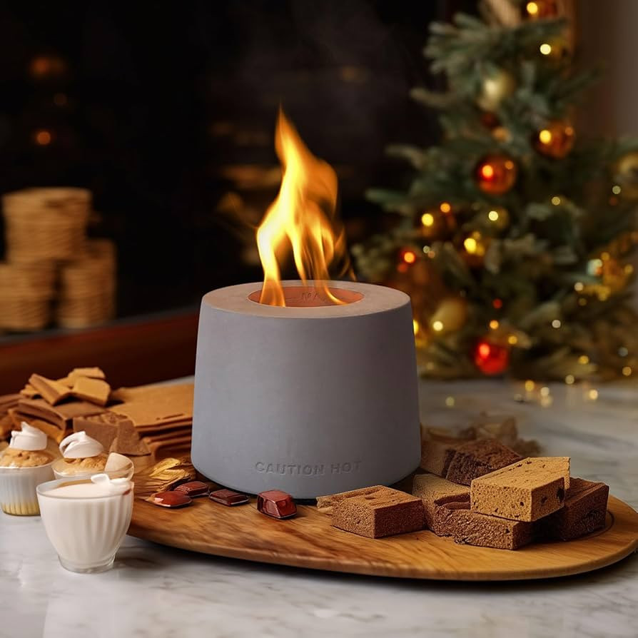 Tabletop Fire Pit Bowl Indoor Fire Pit Tabletop Fire Pit Concrete Smores Fire Pit Tabletop 5 Inch... | Amazon (US)