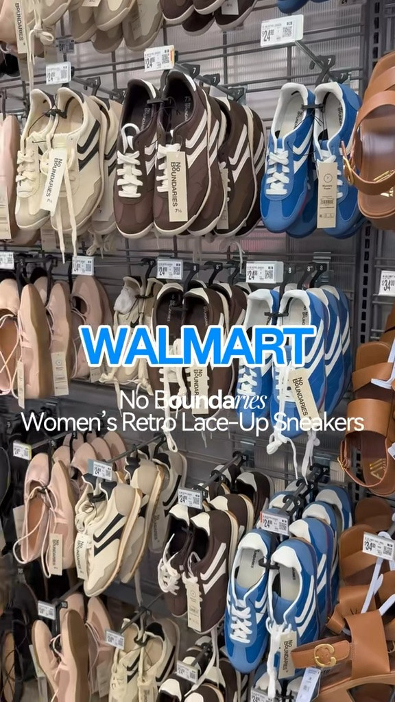 WALMART No Boundaries Women’s Retro Lace-Up Sneakers ✨🥰🔥 @walmartfavoritefinds

#LTKgrwm #LTKootd