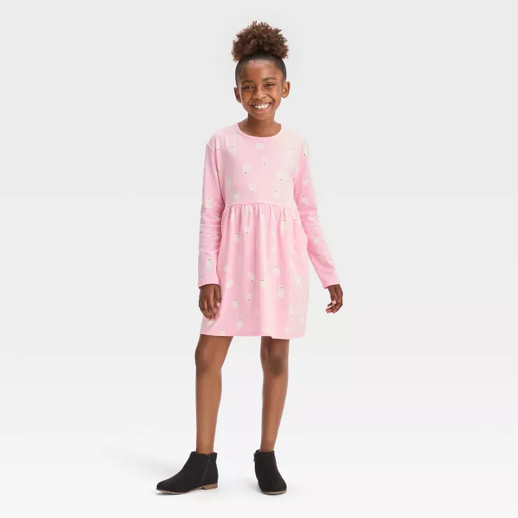 Girls' Long Sleeve Halloween Dress - Cat & Jack™ | Target