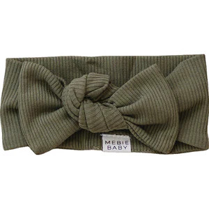Mebie Baby Winter Green Organic Cotton Ribbed Head Wrap | Mebie Baby