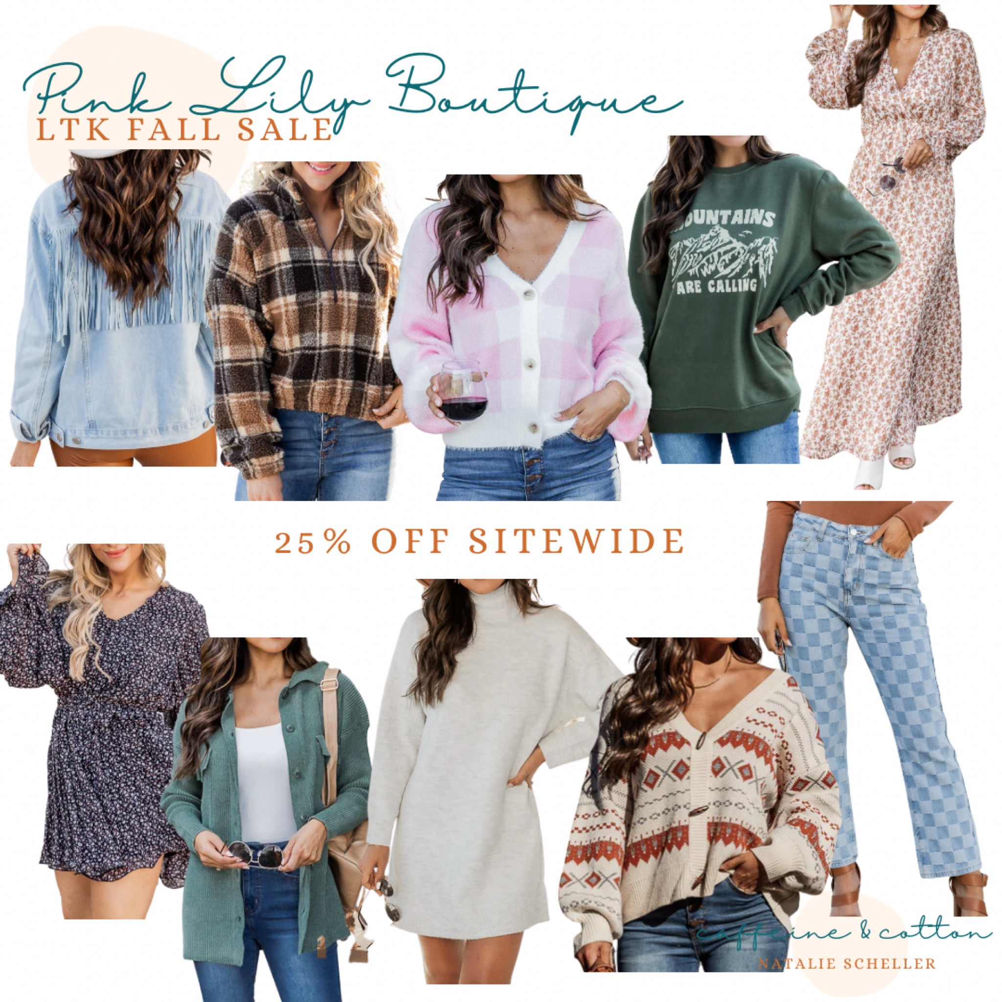 Pink Lily Boutique - LTK Fall Sale 
25% off sitewide! #pinklily #fallfashion #fallfinds #fall 

#LTKSale #LTKSeasonal #LTKunder50