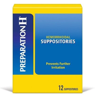 Preparation H Hemorrhoidal Suppositories - 12ct | Target