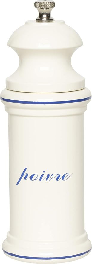 Fletchers' Mill Provencal Pepper Mill, White with Blue "Poivre" - 6 inch | Amazon (US)