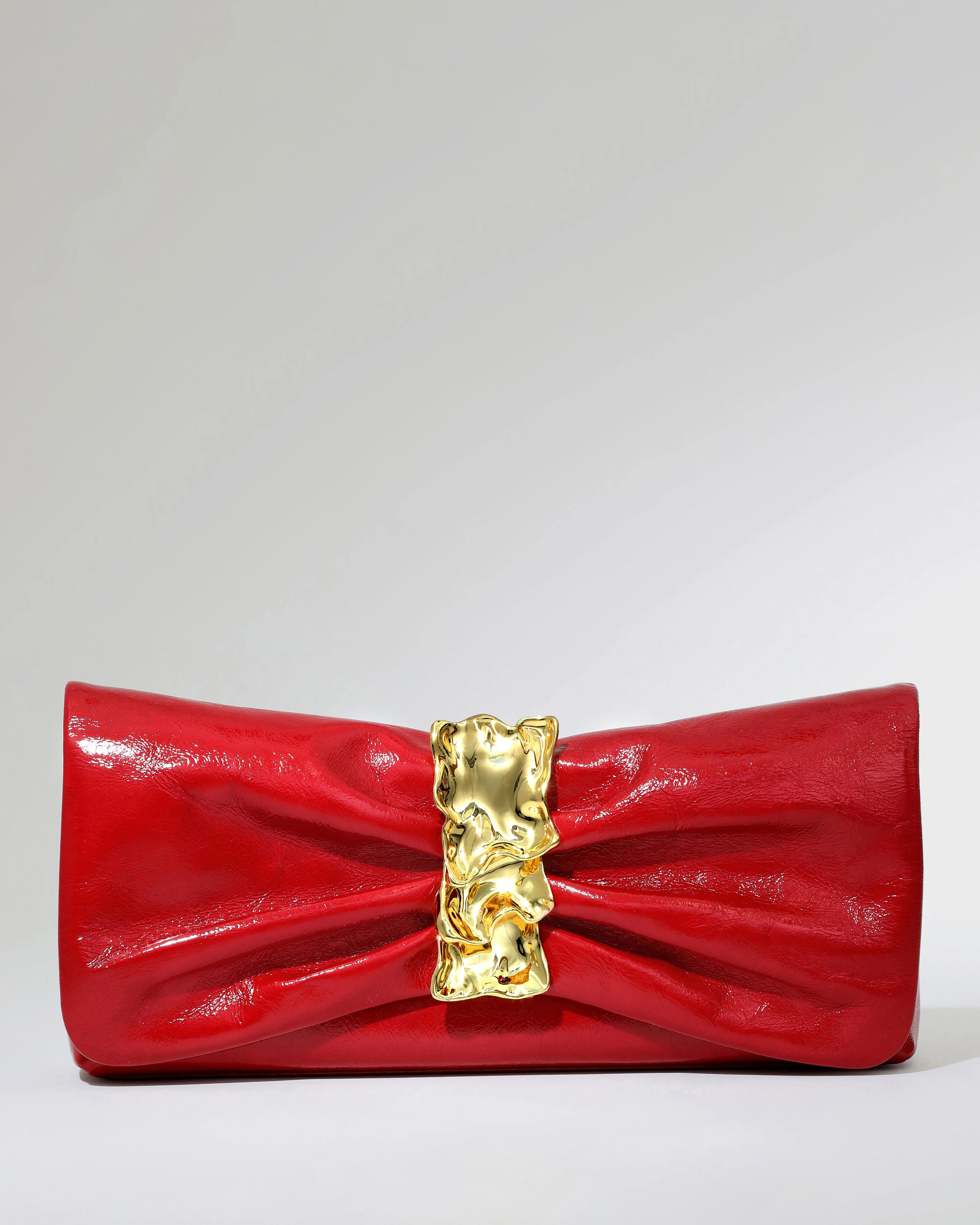 Red & Gold Ribbon Convertible Shoulder Bag | Alexis Bittar | Alexis Bittar