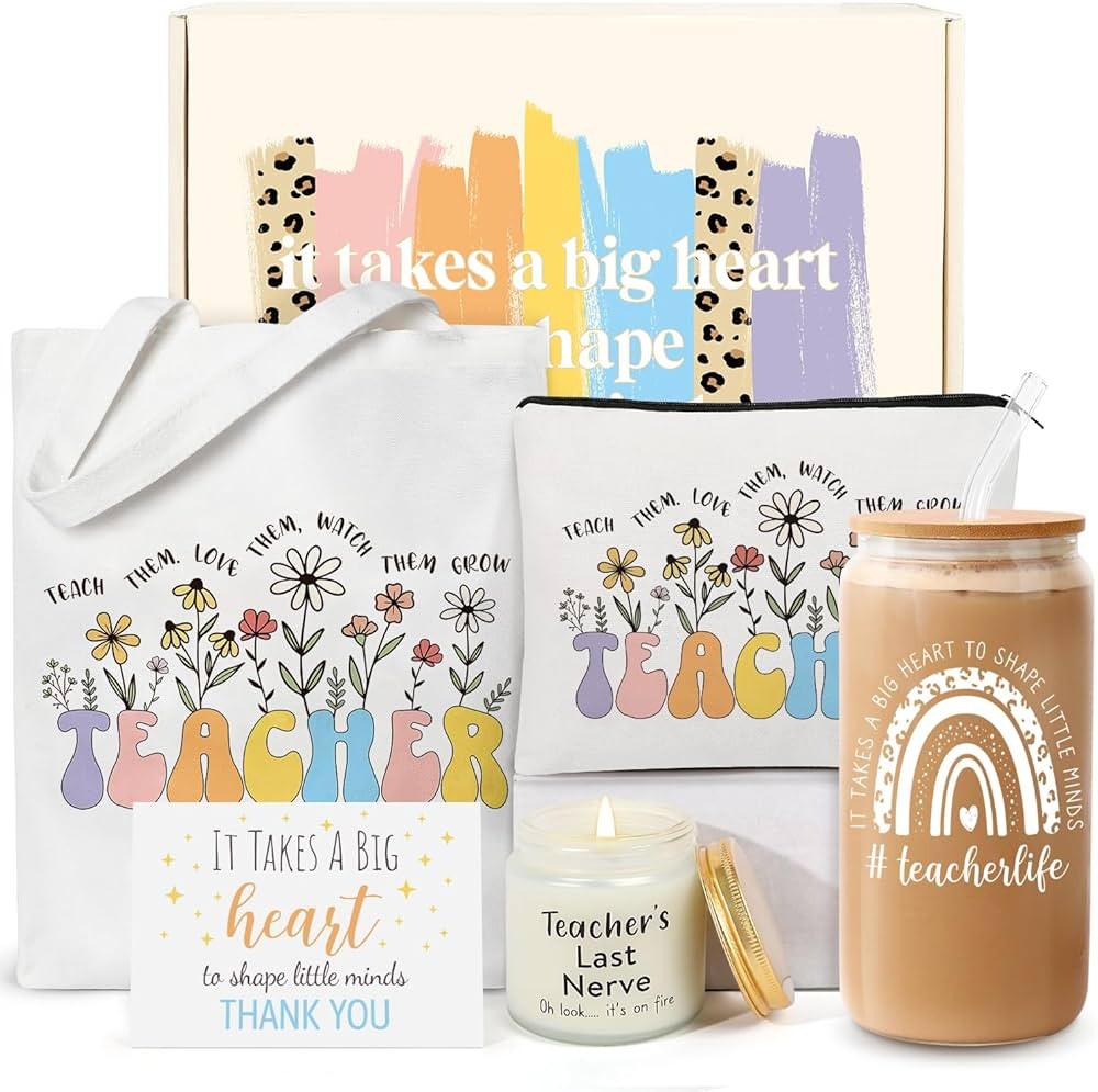 Teacher Christmas Gifts for Women,Thank You Teacher Appreciation Gifts,Unique Gifts Ideas from St... | Amazon (US)