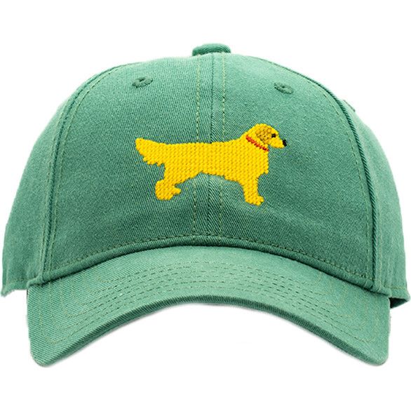 Harding Lane | Golden Retriever Baseball Hat, Moss (Green, Size Kid) | Maisonette | Maisonette